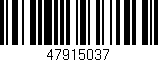 Código de barras (EAN, GTIN, SKU, ISBN): '47915037'