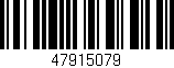 Código de barras (EAN, GTIN, SKU, ISBN): '47915079'