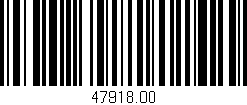 Código de barras (EAN, GTIN, SKU, ISBN): '47918.00'