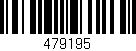 Código de barras (EAN, GTIN, SKU, ISBN): '479195'