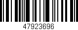 Código de barras (EAN, GTIN, SKU, ISBN): '47923696'