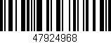 Código de barras (EAN, GTIN, SKU, ISBN): '47924968'