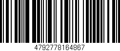 Código de barras (EAN, GTIN, SKU, ISBN): '4792778164867'