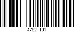 Código de barras (EAN, GTIN, SKU, ISBN): '4792/101'