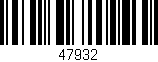 Código de barras (EAN, GTIN, SKU, ISBN): '47932'