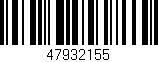 Código de barras (EAN, GTIN, SKU, ISBN): '47932155'