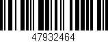 Código de barras (EAN, GTIN, SKU, ISBN): '47932464'
