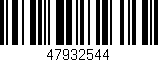 Código de barras (EAN, GTIN, SKU, ISBN): '47932544'