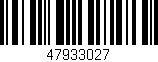 Código de barras (EAN, GTIN, SKU, ISBN): '47933027'