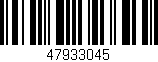Código de barras (EAN, GTIN, SKU, ISBN): '47933045'