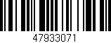 Código de barras (EAN, GTIN, SKU, ISBN): '47933071'
