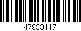 Código de barras (EAN, GTIN, SKU, ISBN): '47933117'