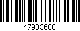 Código de barras (EAN, GTIN, SKU, ISBN): '47933608'