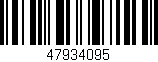 Código de barras (EAN, GTIN, SKU, ISBN): '47934095'