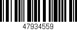 Código de barras (EAN, GTIN, SKU, ISBN): '47934559'