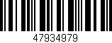 Código de barras (EAN, GTIN, SKU, ISBN): '47934979'