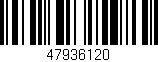 Código de barras (EAN, GTIN, SKU, ISBN): '47936120'