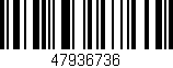 Código de barras (EAN, GTIN, SKU, ISBN): '47936736'