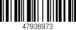 Código de barras (EAN, GTIN, SKU, ISBN): '47936973'
