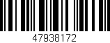 Código de barras (EAN, GTIN, SKU, ISBN): '47938172'