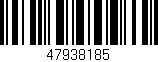 Código de barras (EAN, GTIN, SKU, ISBN): '47938185'