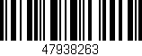 Código de barras (EAN, GTIN, SKU, ISBN): '47938263'