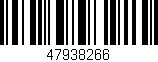 Código de barras (EAN, GTIN, SKU, ISBN): '47938266'