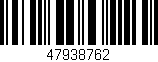 Código de barras (EAN, GTIN, SKU, ISBN): '47938762'