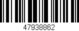 Código de barras (EAN, GTIN, SKU, ISBN): '47938862'