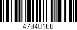 Código de barras (EAN, GTIN, SKU, ISBN): '47940166'