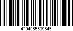 Código de barras (EAN, GTIN, SKU, ISBN): '4794055509545'