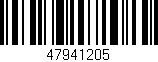 Código de barras (EAN, GTIN, SKU, ISBN): '47941205'