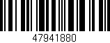 Código de barras (EAN, GTIN, SKU, ISBN): '47941880'