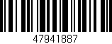 Código de barras (EAN, GTIN, SKU, ISBN): '47941887'