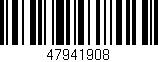 Código de barras (EAN, GTIN, SKU, ISBN): '47941908'