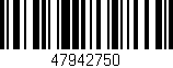 Código de barras (EAN, GTIN, SKU, ISBN): '47942750'