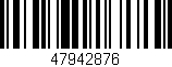 Código de barras (EAN, GTIN, SKU, ISBN): '47942876'