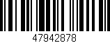 Código de barras (EAN, GTIN, SKU, ISBN): '47942878'