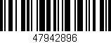 Código de barras (EAN, GTIN, SKU, ISBN): '47942896'
