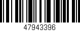Código de barras (EAN, GTIN, SKU, ISBN): '47943396'