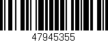 Código de barras (EAN, GTIN, SKU, ISBN): '47945355'