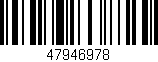 Código de barras (EAN, GTIN, SKU, ISBN): '47946978'