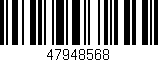 Código de barras (EAN, GTIN, SKU, ISBN): '47948568'