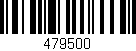 Código de barras (EAN, GTIN, SKU, ISBN): '479500'