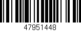 Código de barras (EAN, GTIN, SKU, ISBN): '47951448'