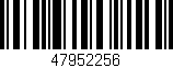 Código de barras (EAN, GTIN, SKU, ISBN): '47952256'