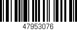 Código de barras (EAN, GTIN, SKU, ISBN): '47953076'