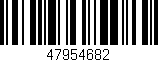 Código de barras (EAN, GTIN, SKU, ISBN): '47954682'