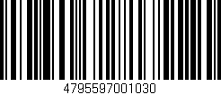 Código de barras (EAN, GTIN, SKU, ISBN): '4795597001030'