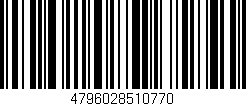 Código de barras (EAN, GTIN, SKU, ISBN): '4796028510770'